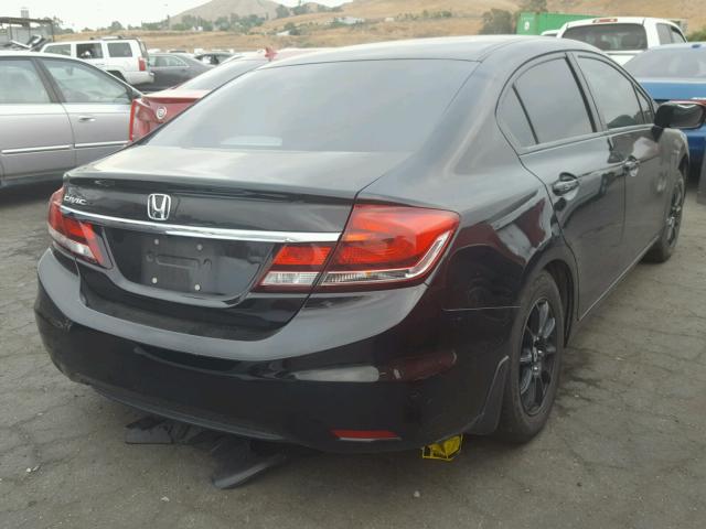 19XFB2F51EE224895 - 2014 HONDA CIVIC LX BLACK photo 4