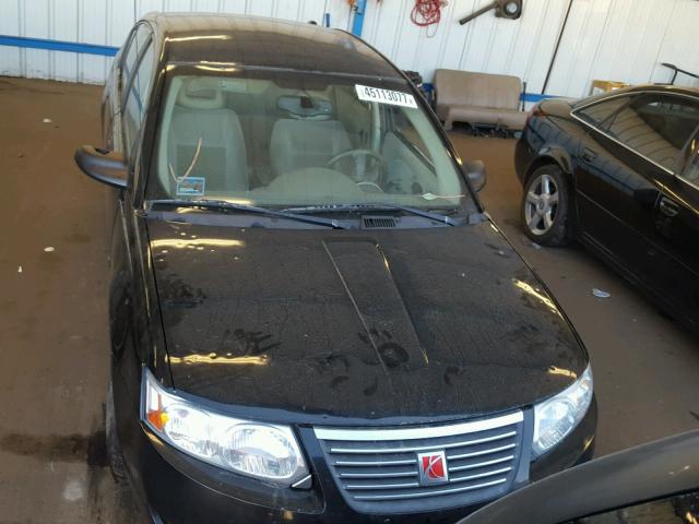 1G8AK58F97Z141430 - 2007 SATURN ION LEVEL BLACK photo 9