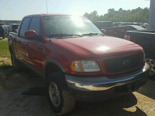 1FTRW07L42KD29314 - 2002 FORD F150 RED photo 1