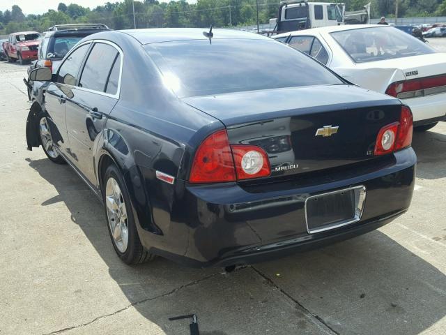 1G1ZH57BX8F200552 - 2008 CHEVROLET MALIBU 1LT შავი ფოტო 3