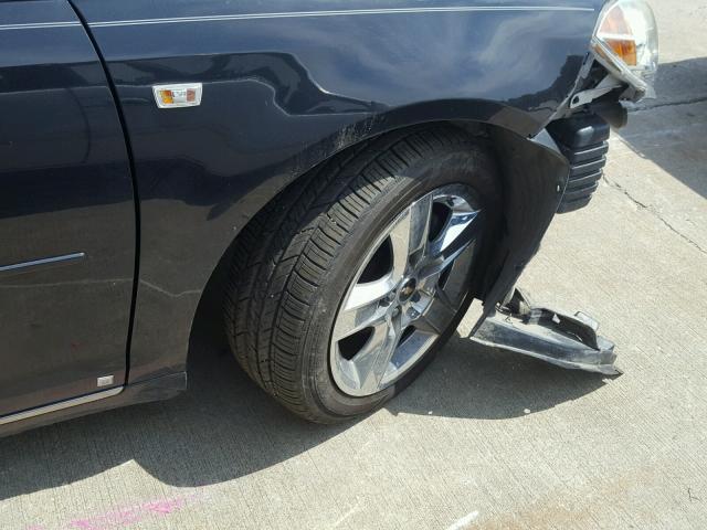 1G1ZH57BX8F200552 - 2008 CHEVROLET MALIBU 1LT შავი ფოტო 9