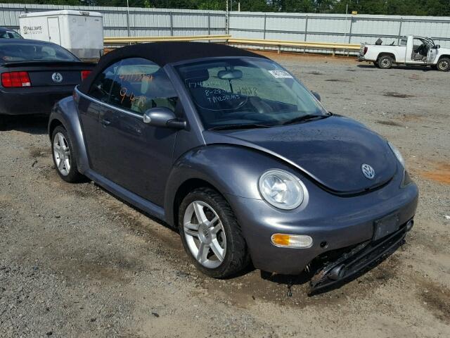 3VWCD31Y25M307551 - 2005 VOLKSWAGEN NEW BEETLE GRAY photo 1