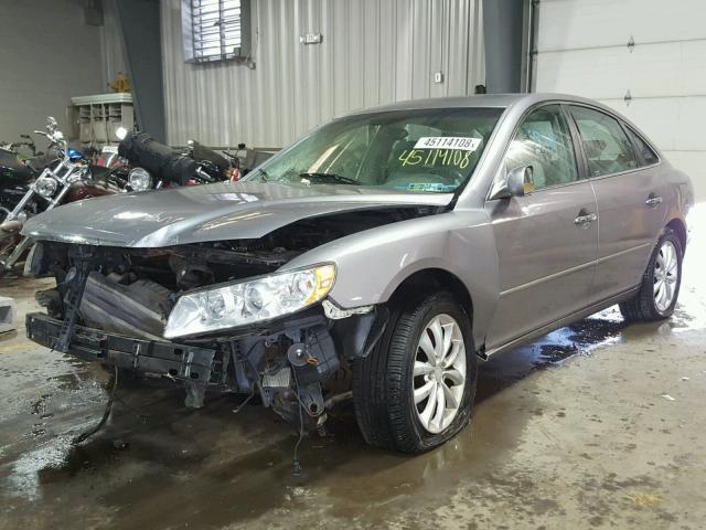 KMHFC46F87A225612 - 2007 HYUNDAI AZERA SE SILVER photo 2