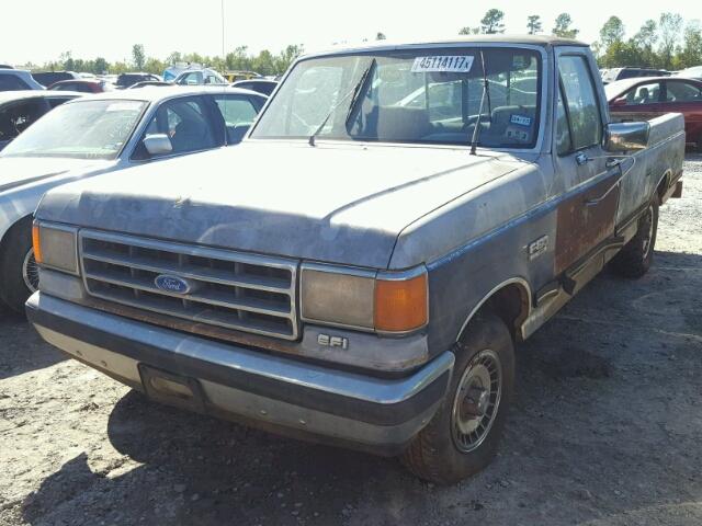 1FTDF15N8KKA09157 - 1989 FORD F150 BLUE photo 2