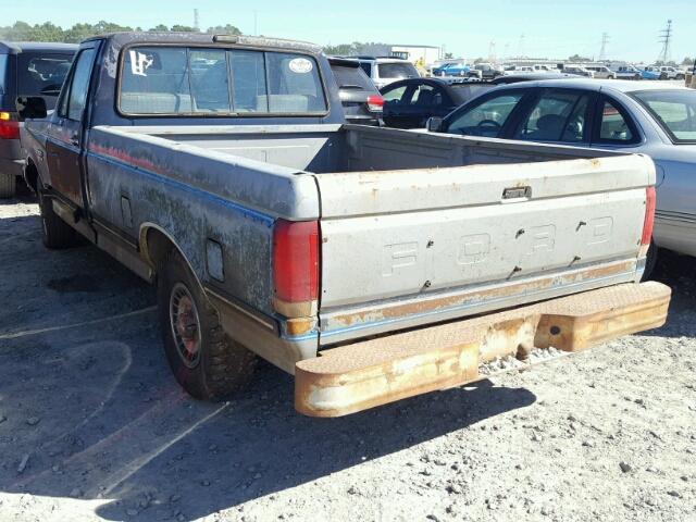 1FTDF15N8KKA09157 - 1989 FORD F150 BLUE photo 3