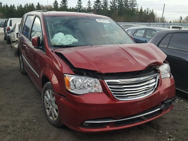 2C4RC1BGXER351624 - 2014 CHRYSLER TOWN & COU RED photo 1