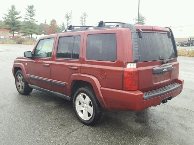 1J8HG48P17C528610 - 2007 JEEP COMMANDER BURGUNDY photo 3