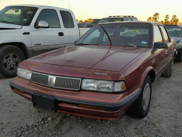 1G3AL54N9N6345238 - 1992 OLDSMOBILE CUTLASS CI 勃艮第红 照片 2