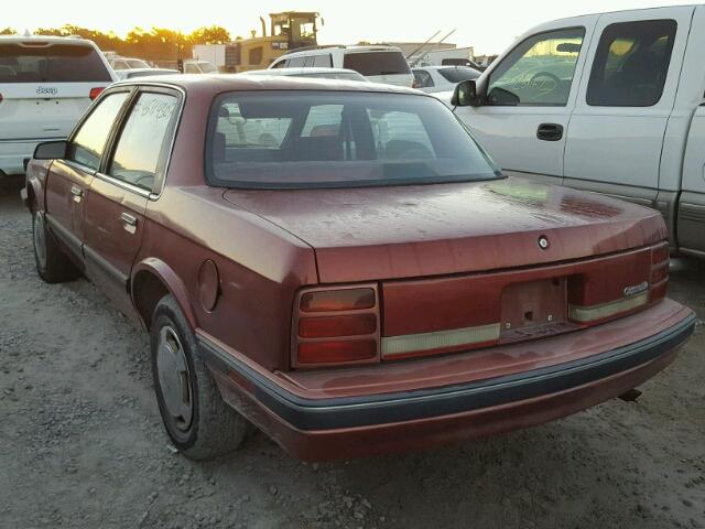 1G3AL54N9N6345238 - 1992 OLDSMOBILE CUTLASS CI 勃艮第红 照片 3