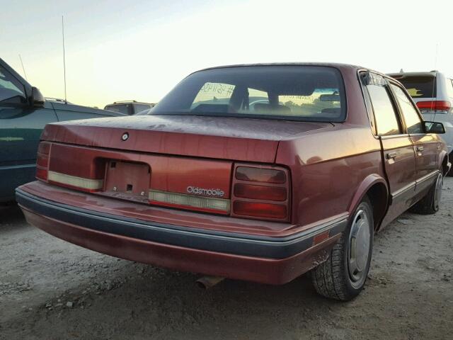1G3AL54N9N6345238 - 1992 OLDSMOBILE CUTLASS CI 勃艮第红 照片 4