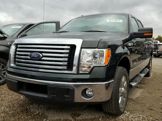 1FTFW1CT8CKE18965 - 2012 FORD F150 SUPER GREEN photo 2