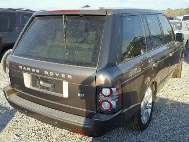 SALMF1D44AA318209 - 2010 LAND ROVER RANGE ROVE BROWN photo 4