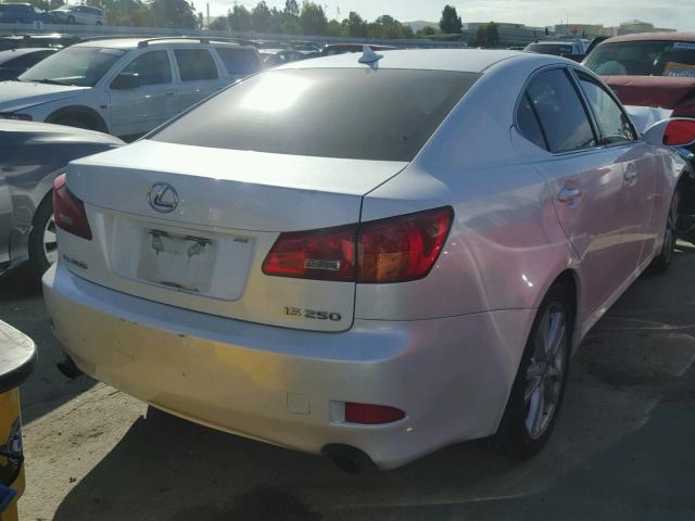 JTHBK262975041763 - 2007 LEXUS IS 250 WHITE photo 4