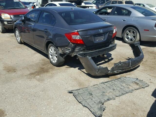 2HGFB2F97CH515651 - 2012 HONDA CIVIC EXL 石墨色 照片 3