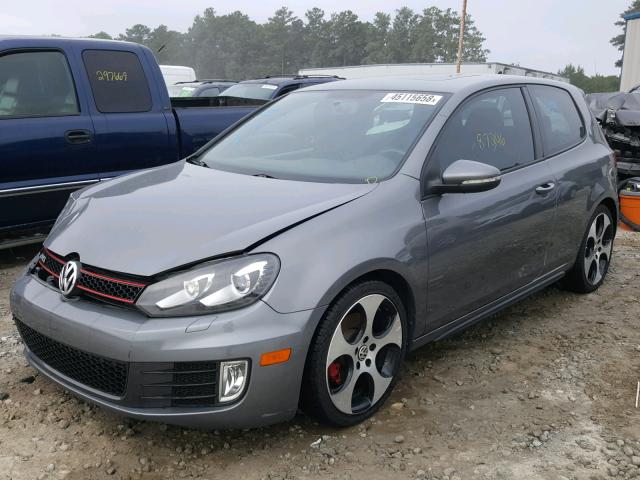 WVWFV7AJ8CW134588 - 2012 VOLKSWAGEN GTI GRAY photo 2