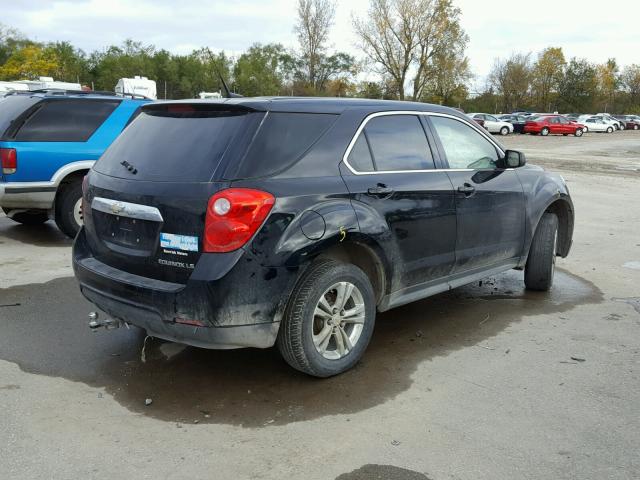 2CNALBEW5A6238645 - 2010 CHEVROLET EQUINOX LS BLACK photo 4