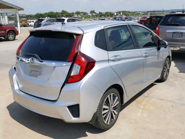 3HGGK5H82FM757621 - 2015 HONDA FIT EX SILVER photo 4