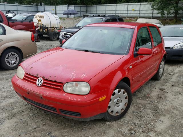 9BWBK61J534012449 - 2003 VOLKSWAGEN GOLF GL RED photo 2