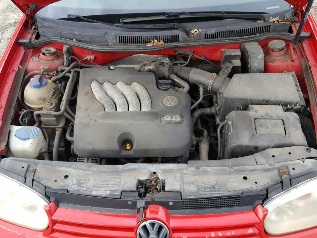 9BWBK61J534012449 - 2003 VOLKSWAGEN GOLF GL RED photo 7