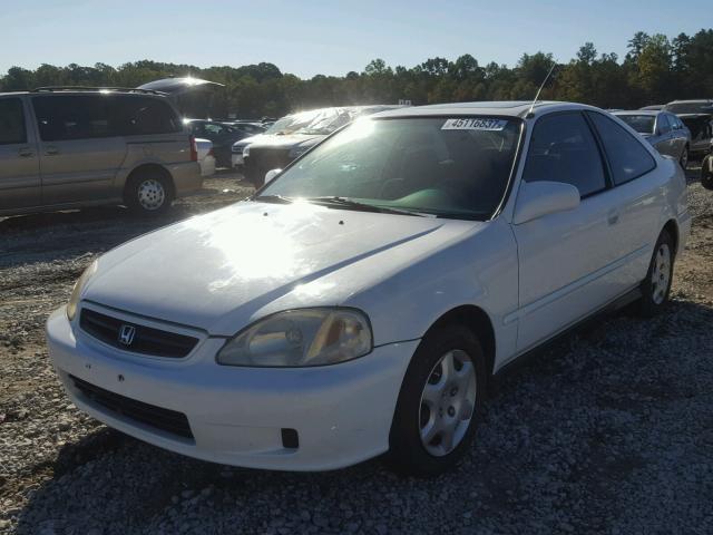 1HGEJ8246YL116817 - 2000 HONDA CIVIC EX WHITE photo 2