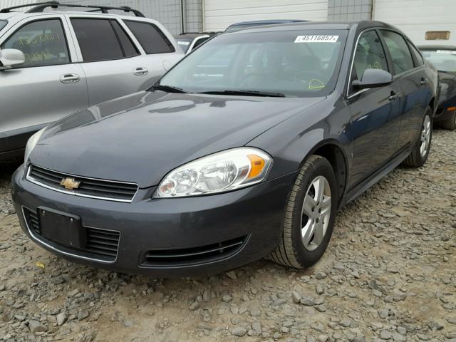 2G1WA5EKXA1113130 - 2010 CHEVROLET IMPALA LS BLACK photo 2