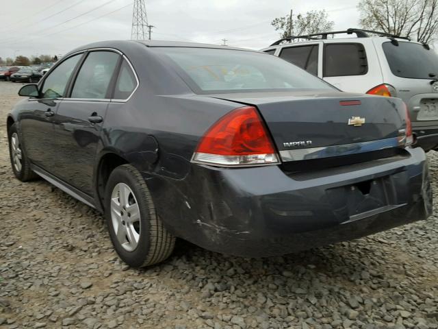 2G1WA5EKXA1113130 - 2010 CHEVROLET IMPALA LS BLACK photo 3