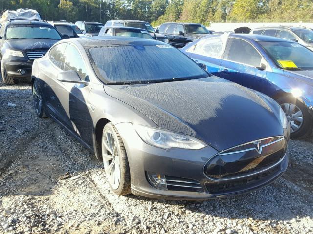 5YJSA4H26FF081261 - 2015 TESLA MODEL S 85 GRAY photo 9