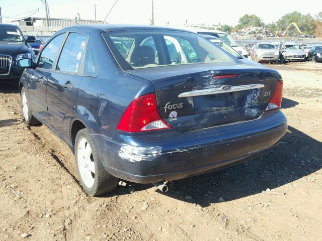 1FAFP38311W346004 - 2001 FORD FOCUS ZTS BLUE photo 3