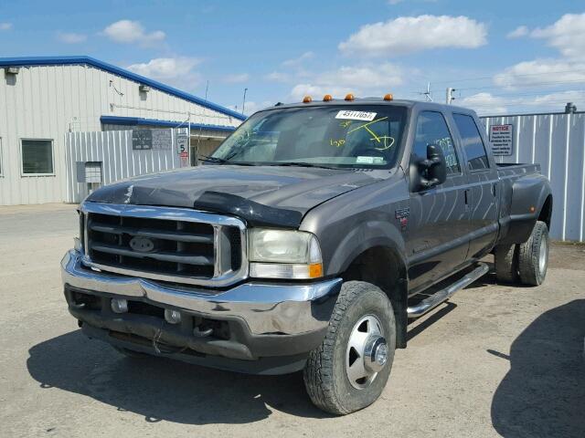 1FTWW33F72EB99953 - 2002 FORD F350 SUPER GRAY photo 2