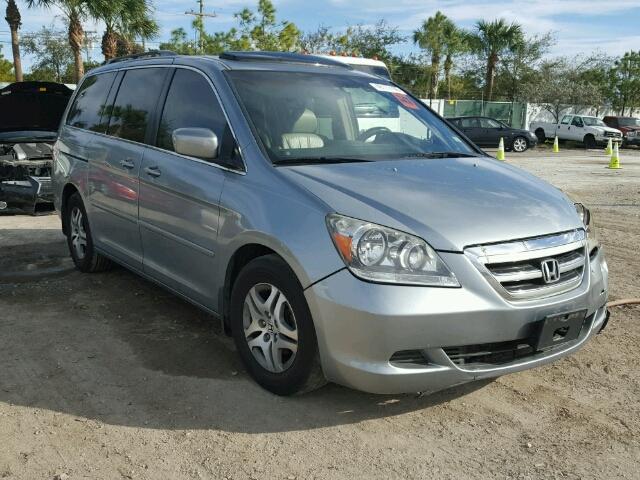 5FNRL38746B108620 - 2006 HONDA ODYSSEY EX GRAY photo 1