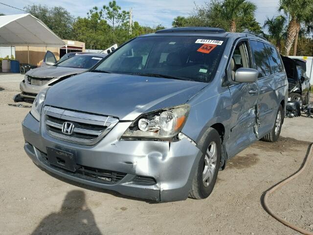 5FNRL38746B108620 - 2006 HONDA ODYSSEY EX GRAY photo 2