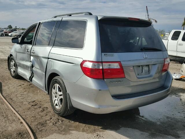 5FNRL38746B108620 - 2006 HONDA ODYSSEY EX GRAY photo 3