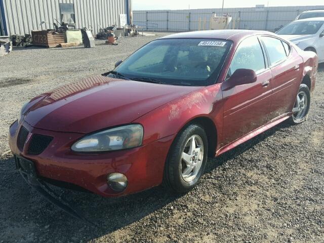 2G2WP522641298585 - 2004 PONTIAC GRAND PRIX RED photo 2