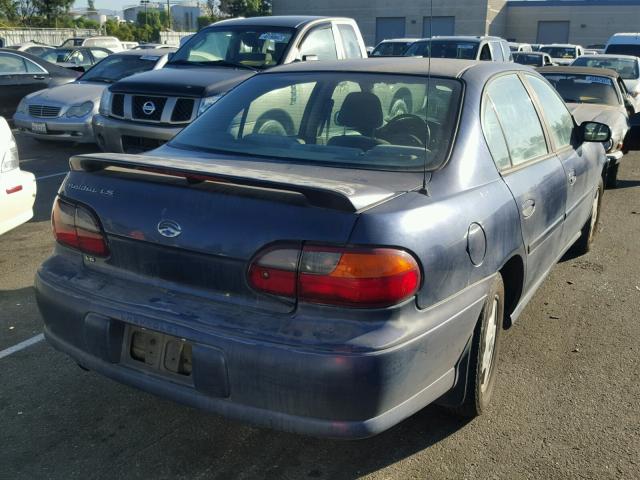 1G1NE52J216187999 - 2001 CHEVROLET MALIBU BLUE photo 4