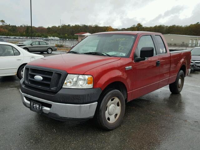 1FTRX12W47FA66567 - 2007 FORD F150 RED photo 2