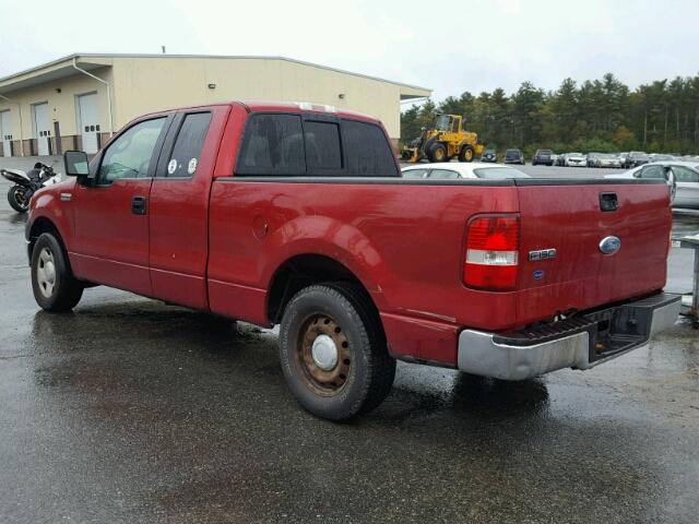 1FTRX12W47FA66567 - 2007 FORD F150 RED photo 3