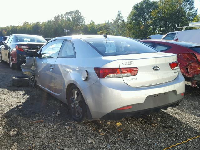 KNAFU6A25A5162872 - 2010 KIA FORTE EX SILVER photo 3