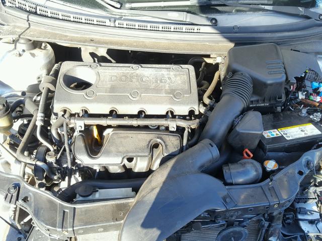 KNAFU6A25A5162872 - 2010 KIA FORTE EX SILVER photo 7