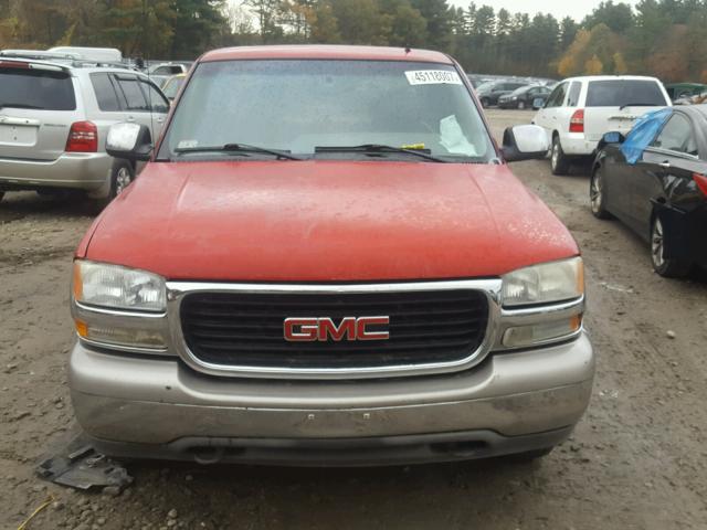 2GTEK19T711379104 - 2001 GMC NEW SIERRA RED photo 9