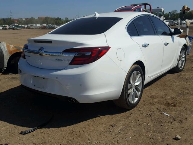 2G4GN5EX0E9218631 - 2014 BUICK REGAL PREM WHITE photo 4