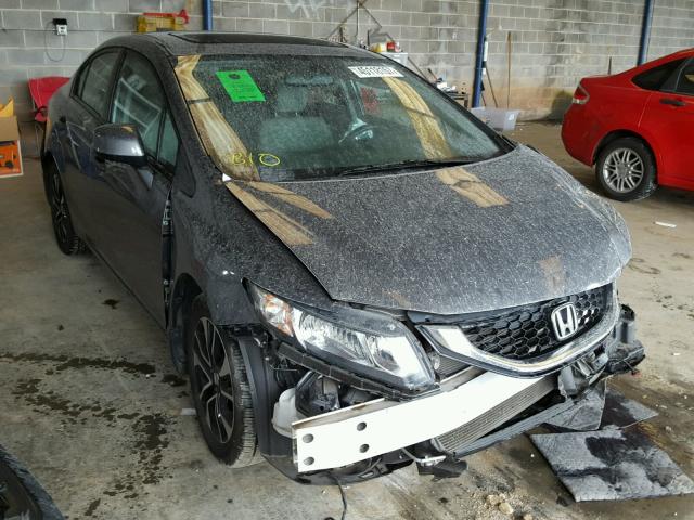 19XFB2F94DE033232 - 2013 HONDA CIVIC EXL GRAY photo 1