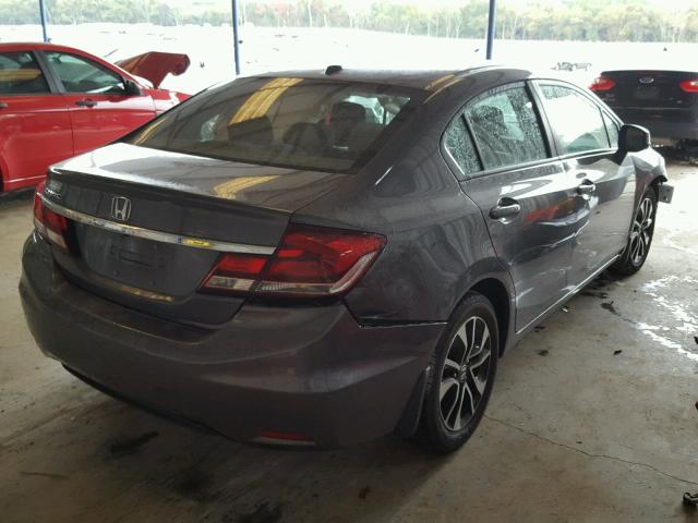 19XFB2F94DE033232 - 2013 HONDA CIVIC EXL GRAY photo 4