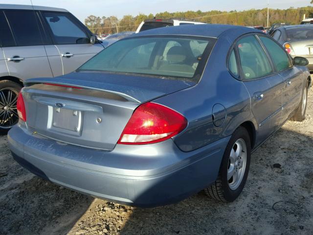 1FAFP53255A174217 - 2005 FORD TAURUS SE BLUE photo 4