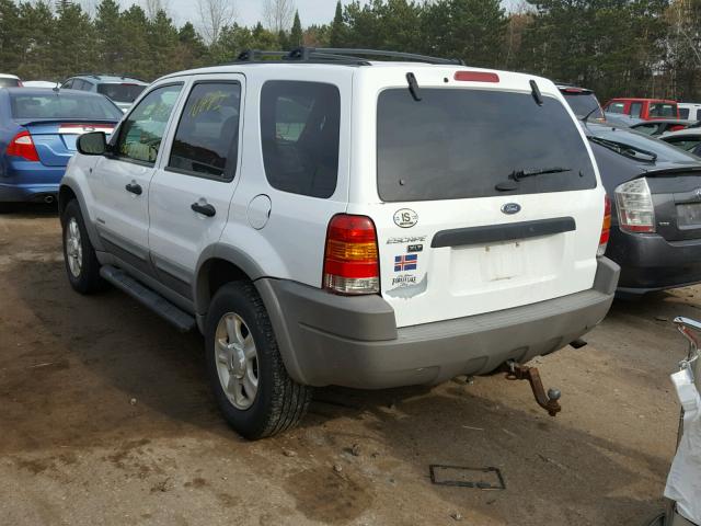 1FMYU04112KD23969 - 2002 FORD ESCAPE XLT WHITE photo 3