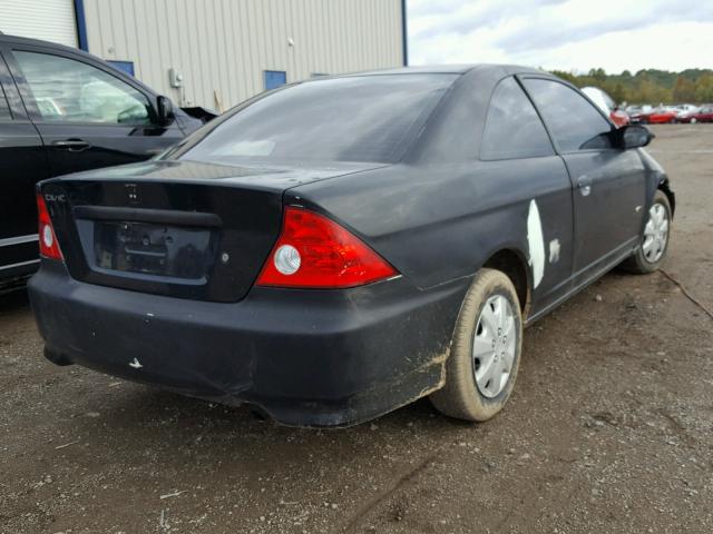 1HGEM21144L051441 - 2004 HONDA CIVIC BLACK photo 4