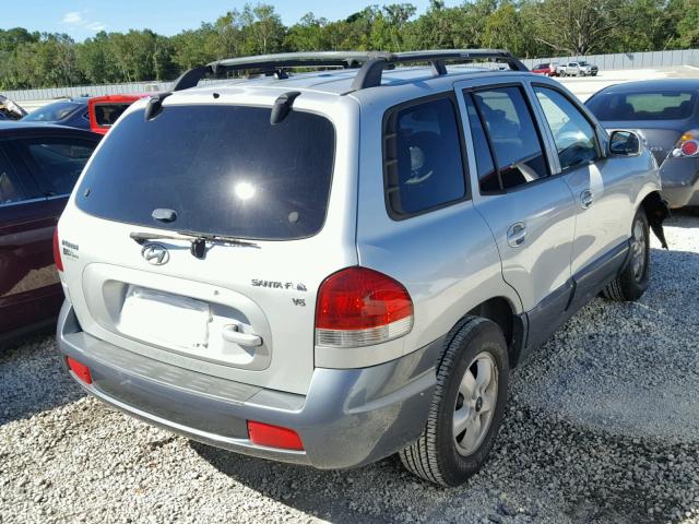 KM8SC13D55U915832 - 2005 HYUNDAI SANTA FE G SILVER photo 4