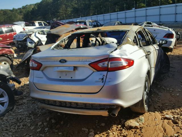 3FA6P0HR0DR130817 - 2013 FORD FUSION SE SILVER photo 4