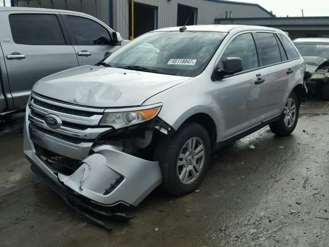 2FMDK3GCXBBA03756 - 2011 FORD EDGE SE SILVER photo 2