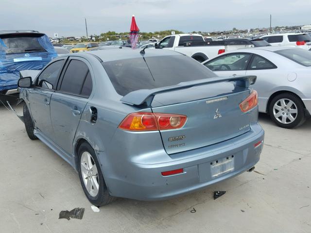 JA3AU26UX9U039987 - 2009 MITSUBISHI LANCER BLUE photo 3