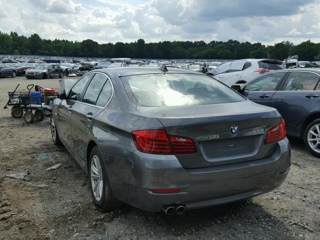 WBA5A7C50ED615390 - 2014 BMW 528 XI GRAY photo 3